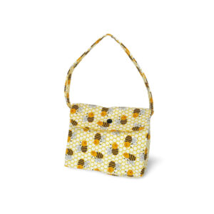 Busy Bee Handbag with Honeycomb Print
