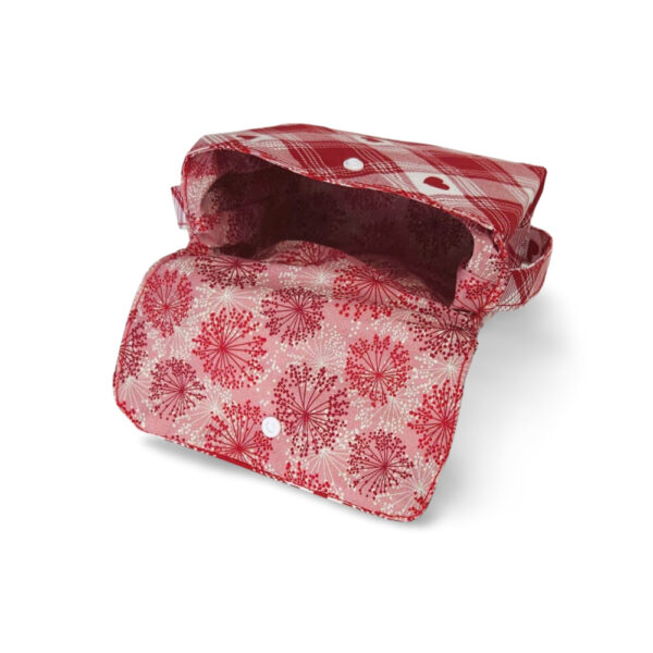 Red Plaid Hearts Handbag - Image 3