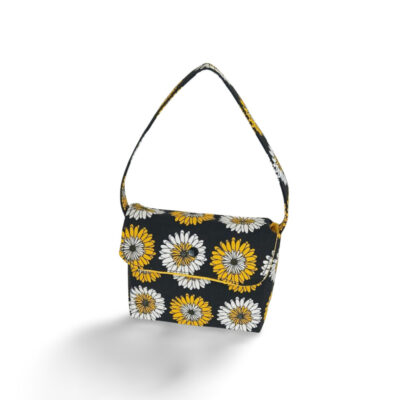 White and Yellow Floral Handbag