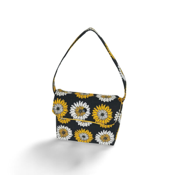 White and Yellow Floral Handbag