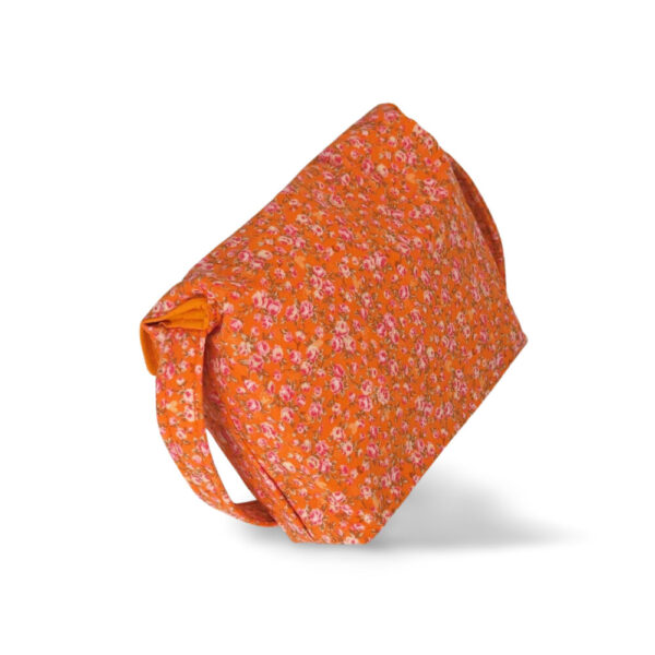 Carnations on Orange Handbag - Image 2