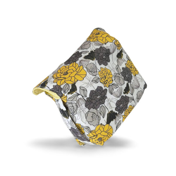 Floral Chic Purse with a Pop of Sunny Yellow - Image 2