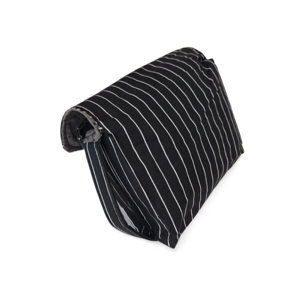 Pinstripe Chic! Classy Black & White Purse - Image 2