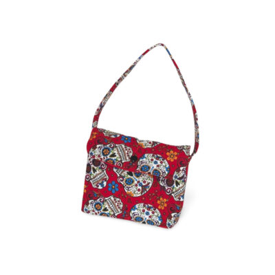 Day of the Dead Purse with Blooming Flowers