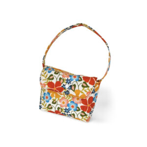 Vibrant Retro Bloom Floral Purse