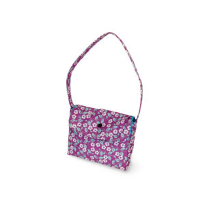 Purple Floral Purse with Sweet Details!