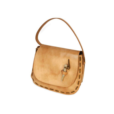Stylish Tan Leather Shoulder Bag