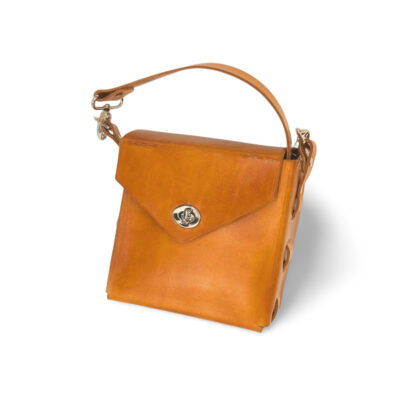 Classic Tan Square Cross-Body Purse