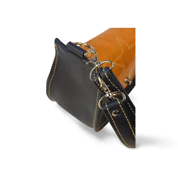 Celestial Star Two-Tone Leather Shoulder Bag - Image 2