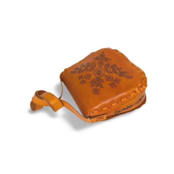 Vintage Floral Tooled Satchel - Image 2