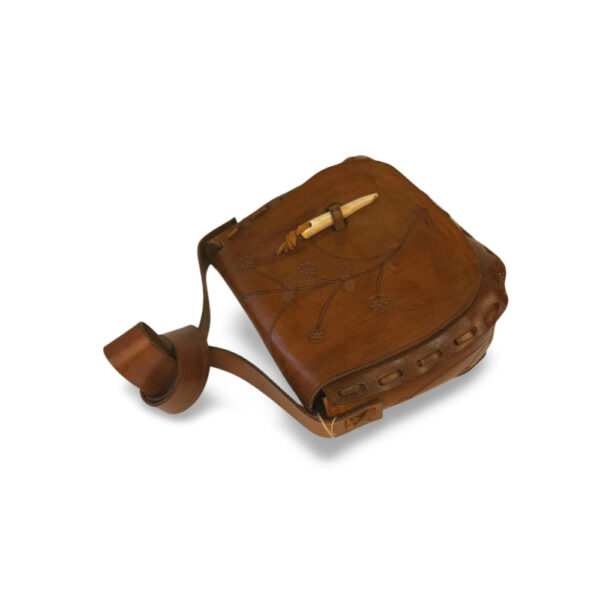 Bohemian Floral Antler-Clasp Satchel - Image 2