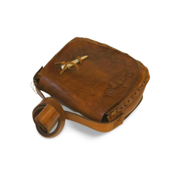 Floral Etched Antler Satchel - Image 2